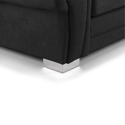 Jude Fullback Sofabed Black Large Corner