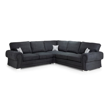 Jude Fullback Sofabed Black Large Corner