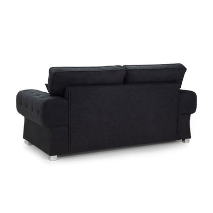 Jude Fullback Sofabed Black 3 Seater