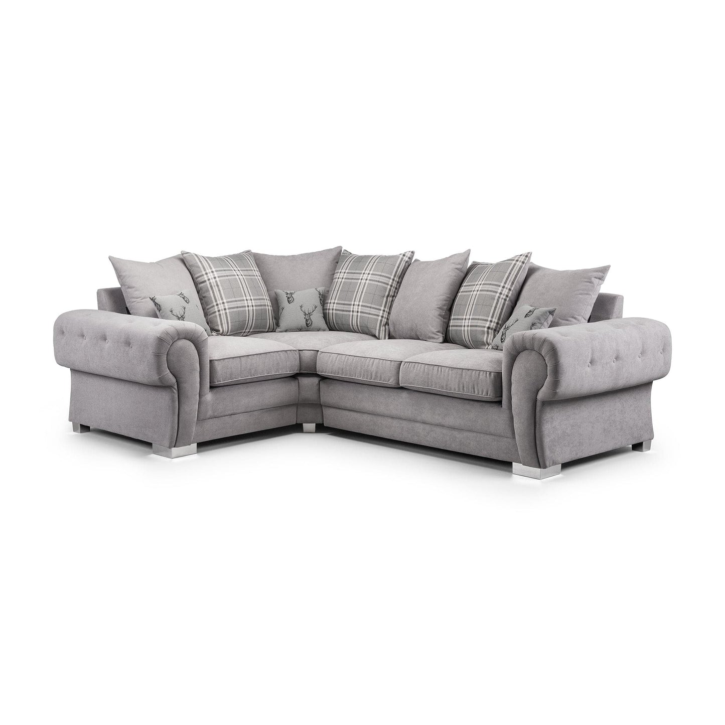 Jude Scatterback Sofabed Grey Left Hand Facing Corner