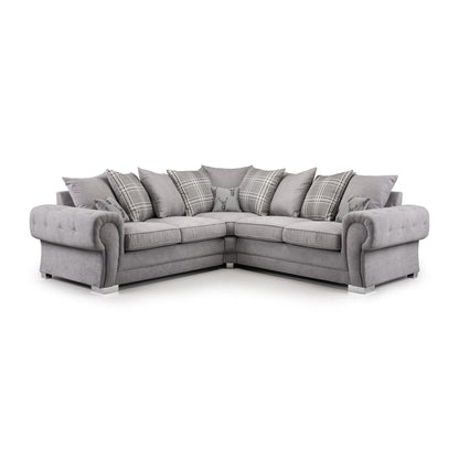 Jude Scatterback Sofa Black Large Corner