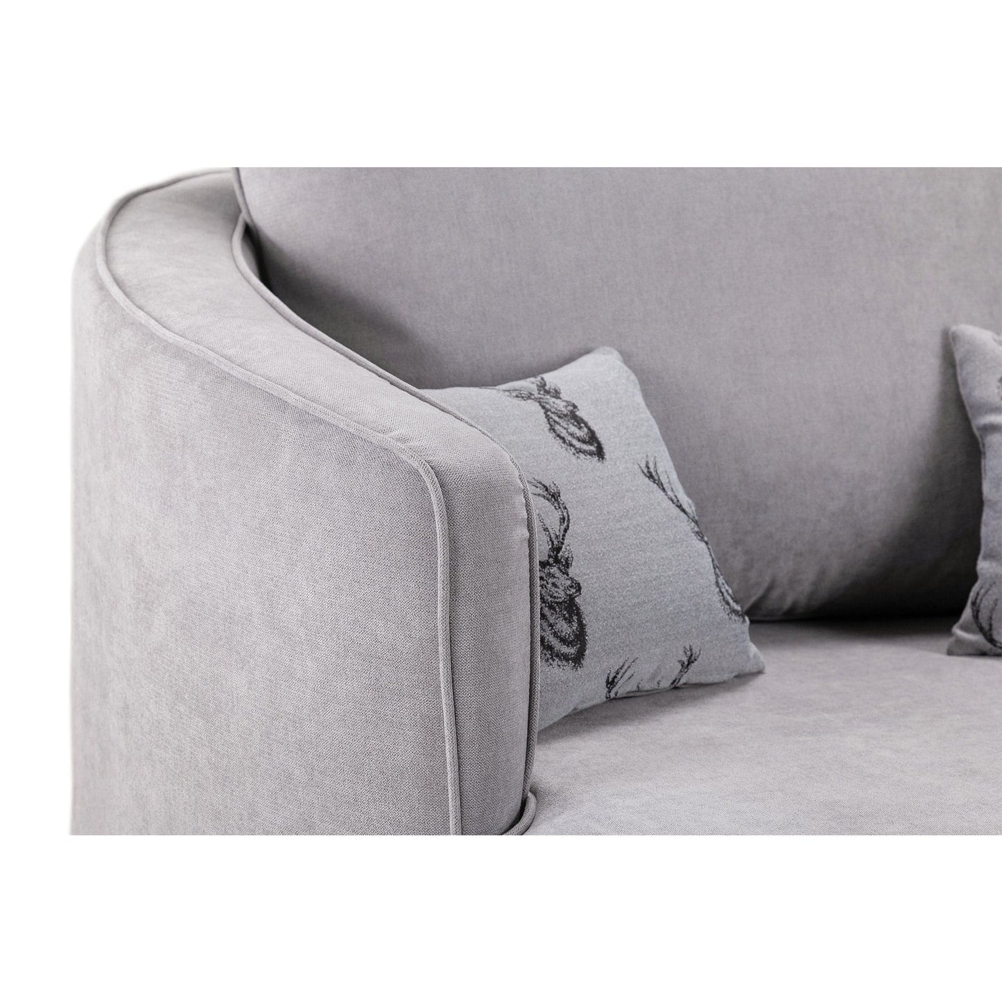 Jude Scatterback Sofa Grey Swivel Chair