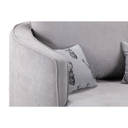 Jude Scatterback Sofa Grey Swivel Chair