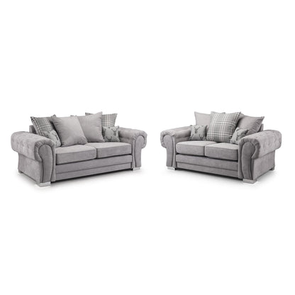 Jude Scatterback Sofa Black 3+2 Set