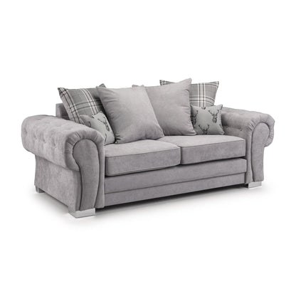 Jude Scatterback Sofa Grey 3 Seater