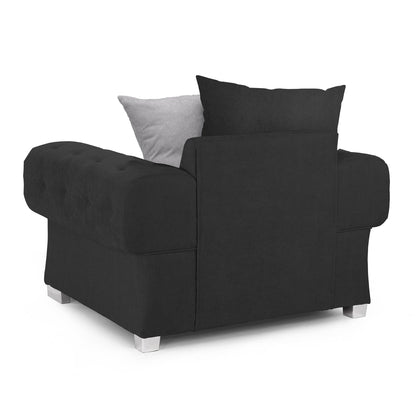Jude Scatterback Sofa Black Armchair