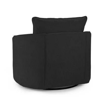 Jude Scatterback Sofa Black Swivel Chair
