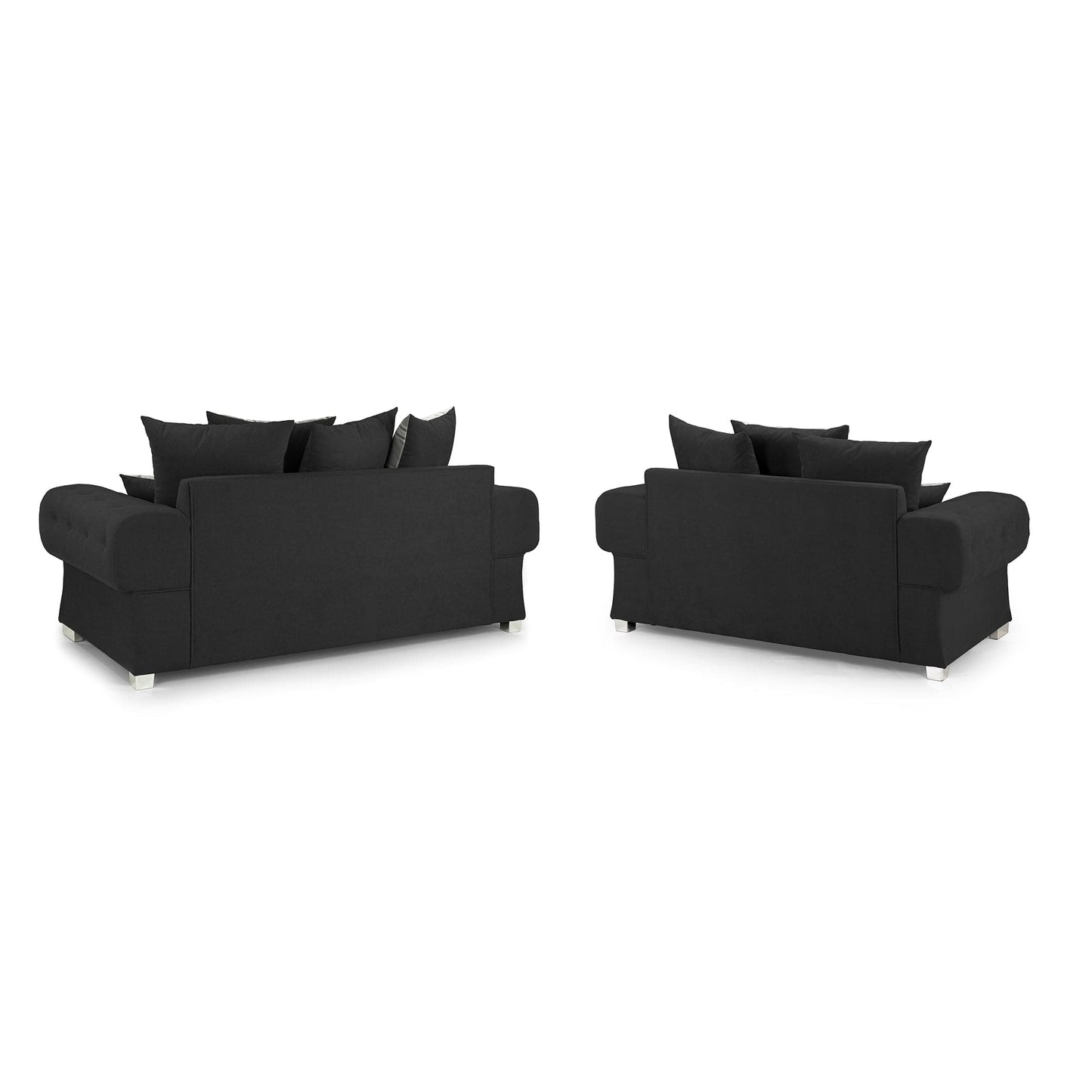 Jude Scatterback Sofa Black 3+2 Set