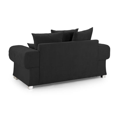 Jude Scatterback Sofa Black 2 Seater