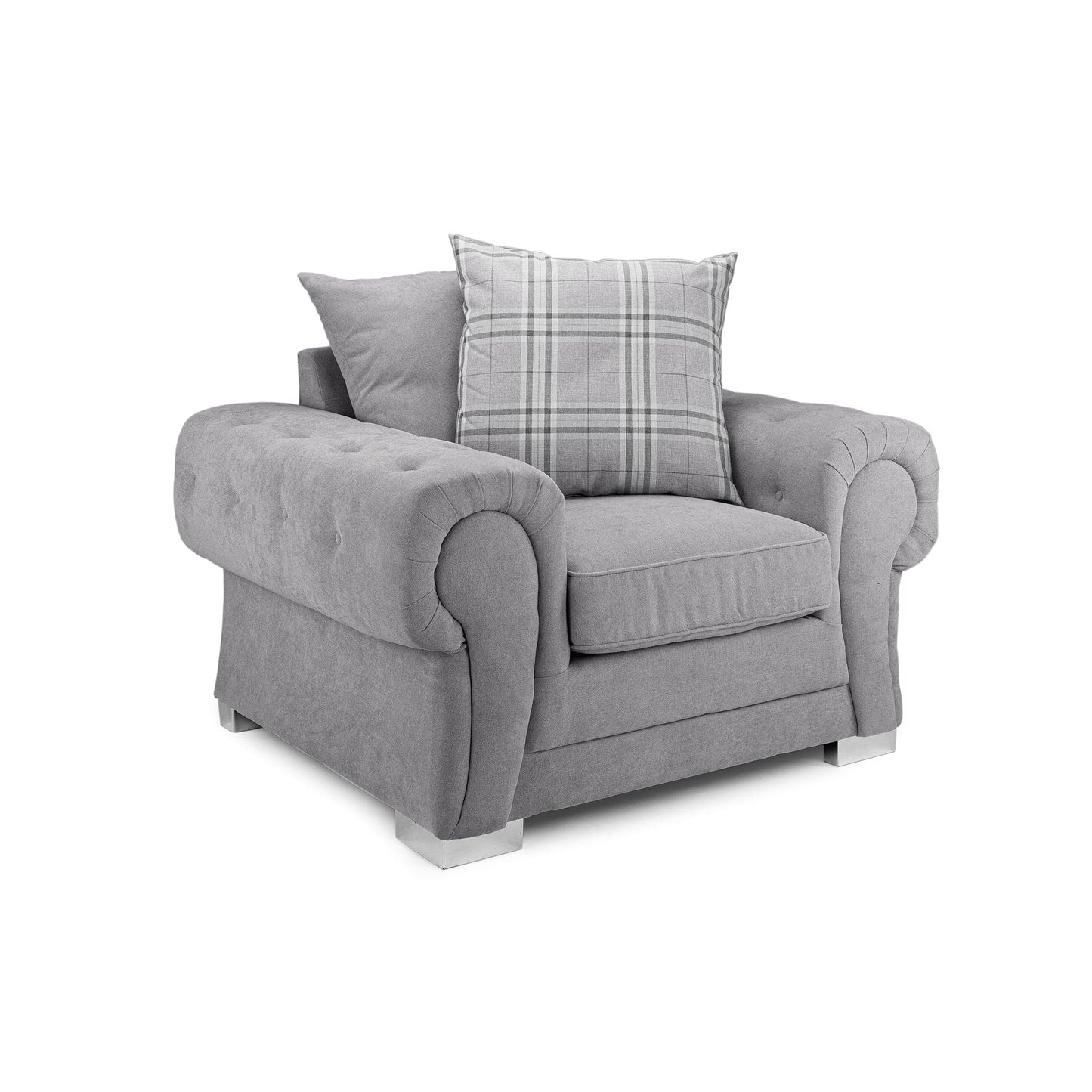 Jude Scatterback Sofa Grey Armchair