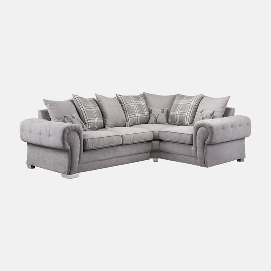 Jude Scatterback Sofa Grey Right Hand Facing Corner
