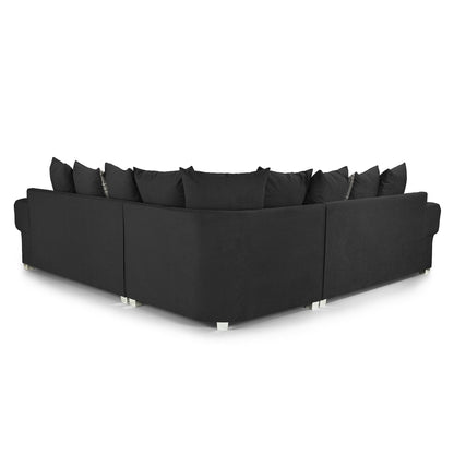 Jude Scatterback Sofabed Black Large Corner