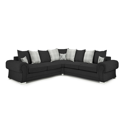 Jude Scatterback Sofabed Black Large Corner