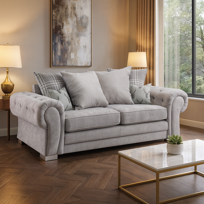 Jude Scatterback Sofabed Grey 3 Seater