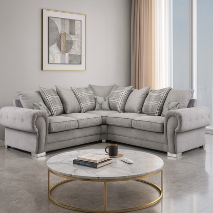 Jude Scatterback Sofabed Grey Large Corner