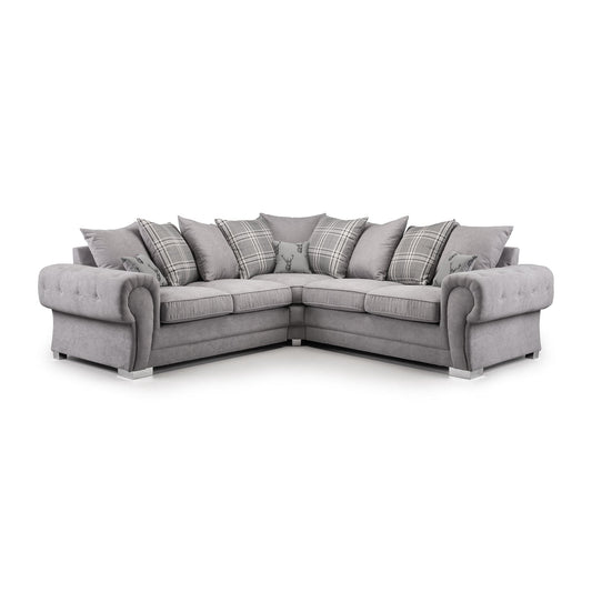Jude Scatterback Sofabed Grey Large Corner