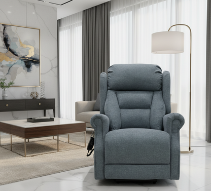 Jules Rise and Recline Chair in Grey