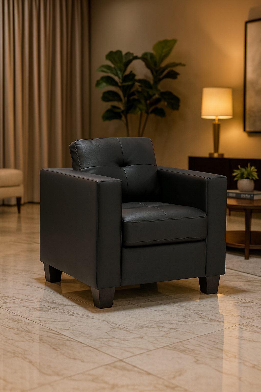 Kew Armchair in Black