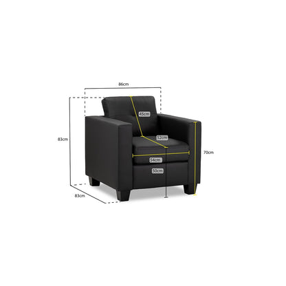 Kew Armchair in Black