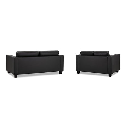 Kew 3+2 Sofa Set in Black