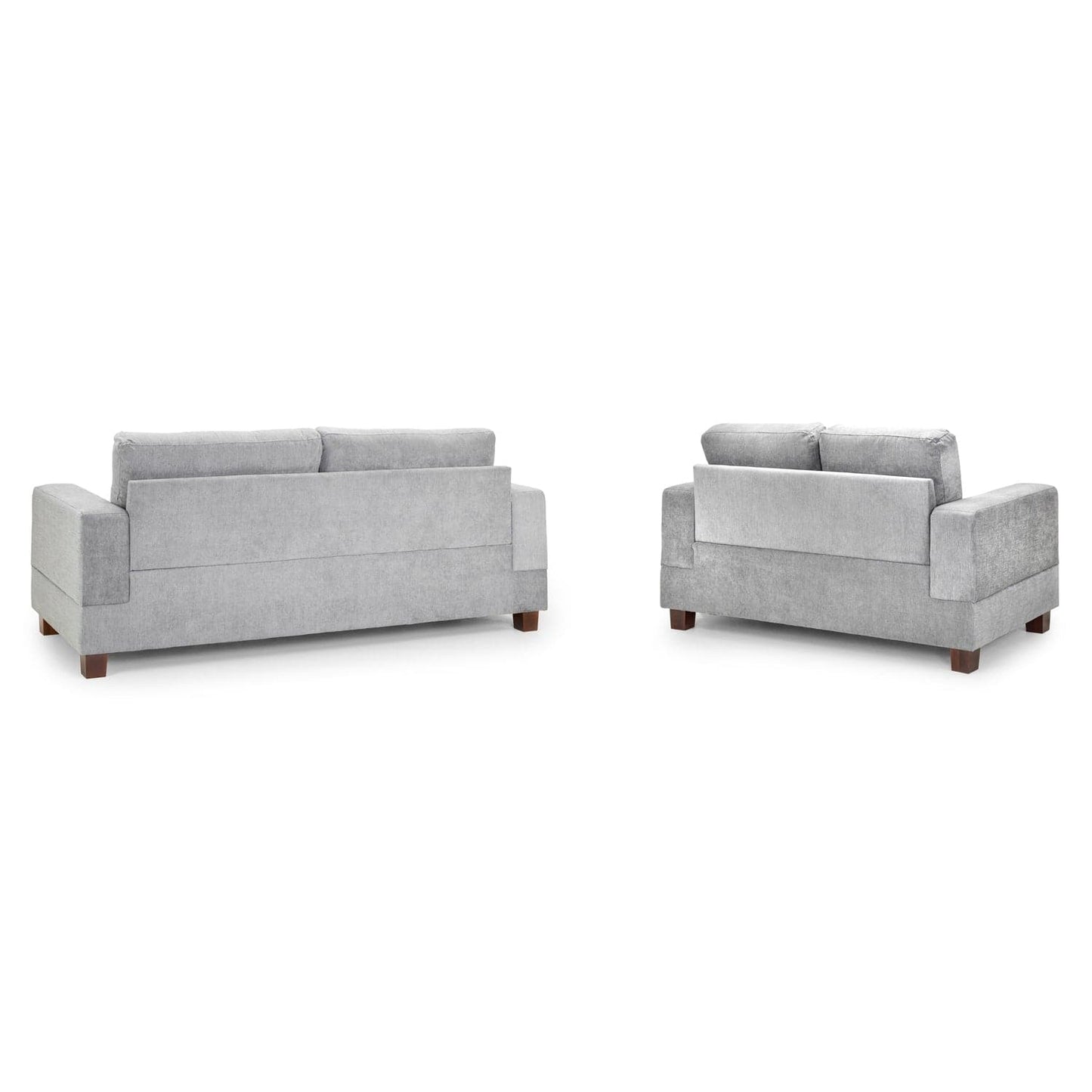 Kew 3+2 Sofa Set in Grey Fabric