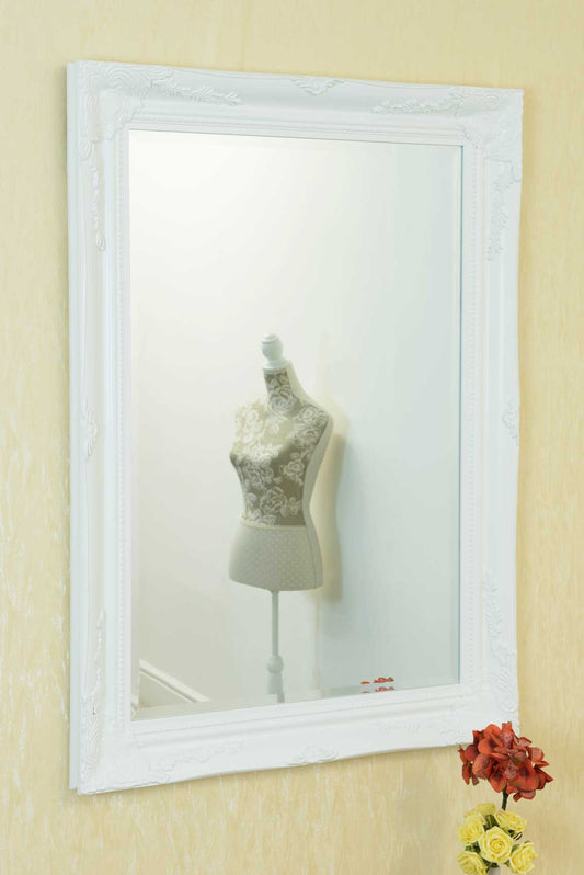 Colwell White Wall Mirror 108 x 78 CM