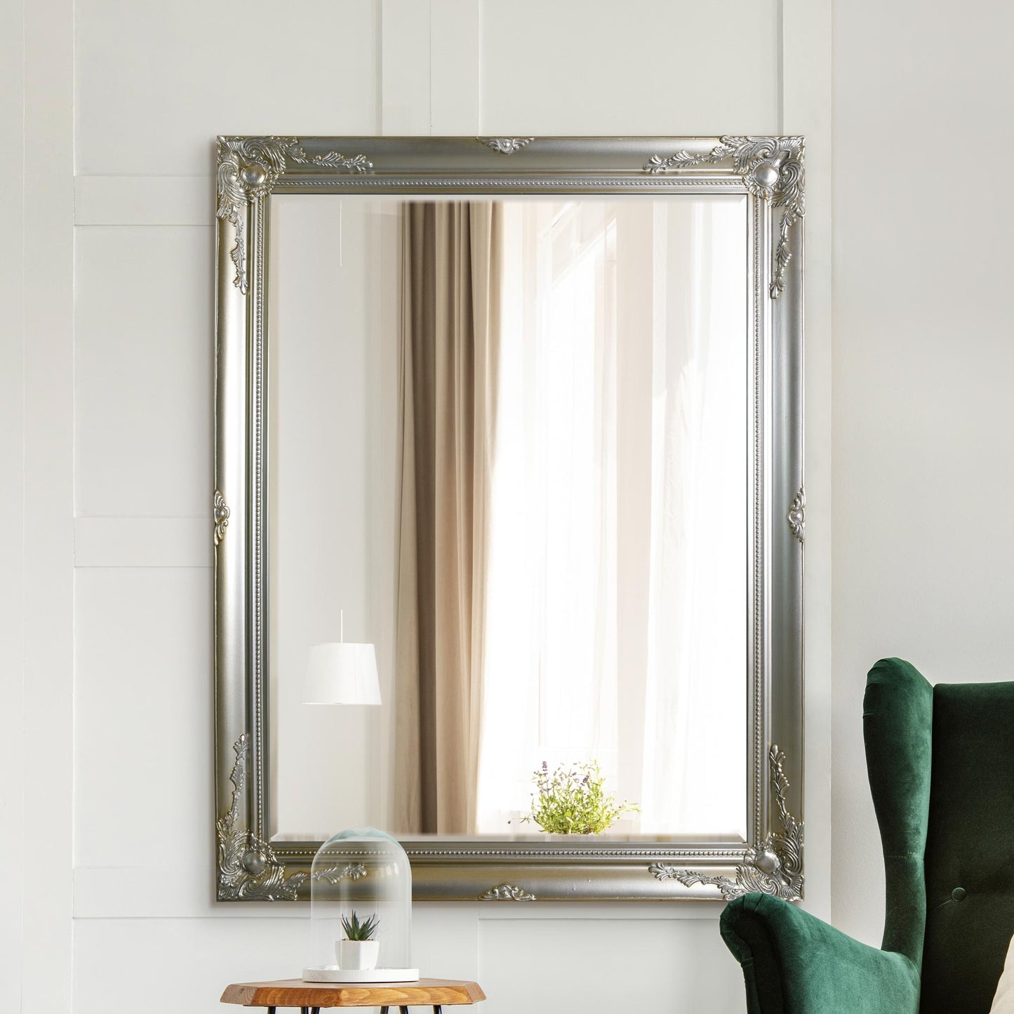 Colwell Silver Large Leaner Mirror 140 x 109 CM