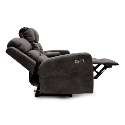 Leo Tech Recliner Sofa Brown 2 Seater