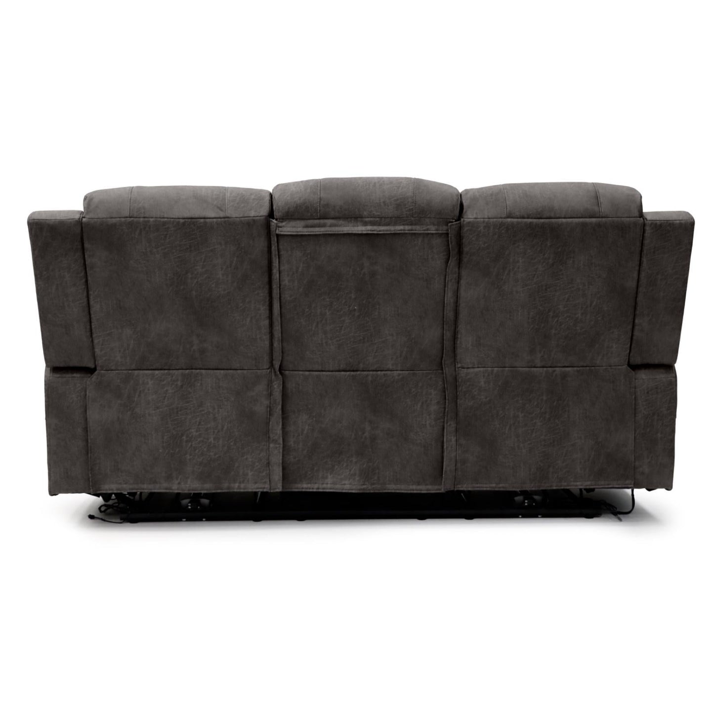 Leo Tech Recliner Sofa Brown 3 Seater