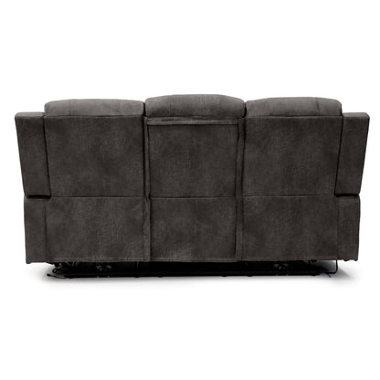 Leo Tech Recliner Sofa Brown 3 Seater