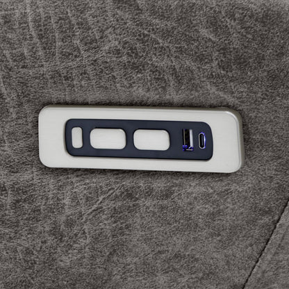 Leo Tech Recliner Sofa Brown 3 Seater