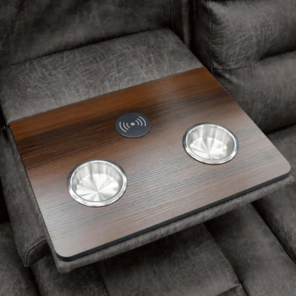 Leo Tech Recliner Sofa Brown 3 Seater