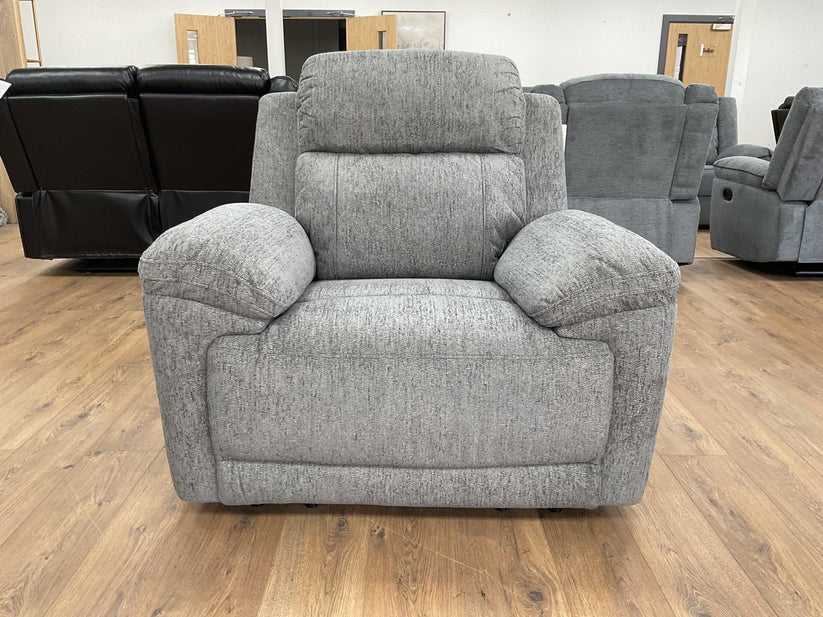 Lyra Electric Recliner Grey Armchair