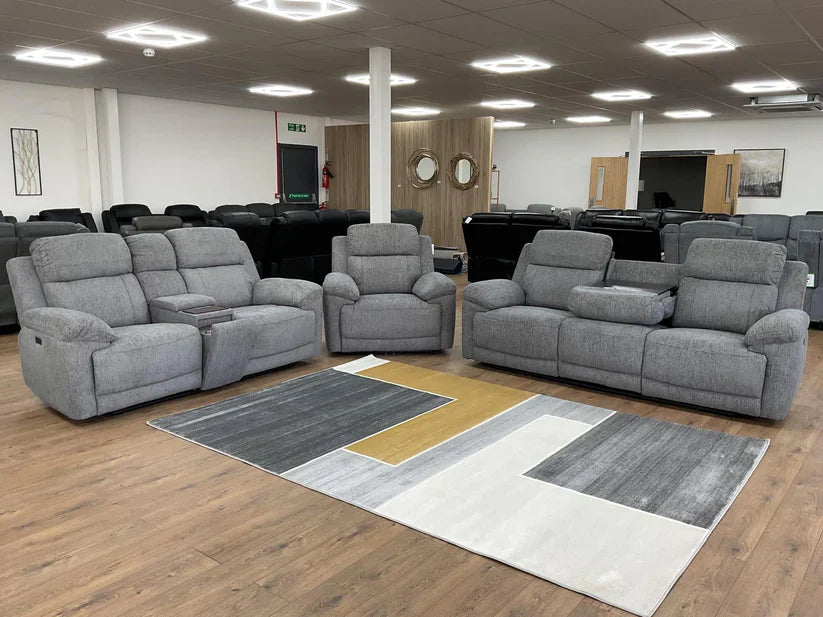 Lyra Electric Recliner Grey Armchair