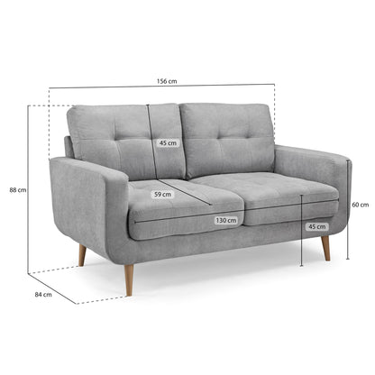 Madison Sofa Grey 2 Seater