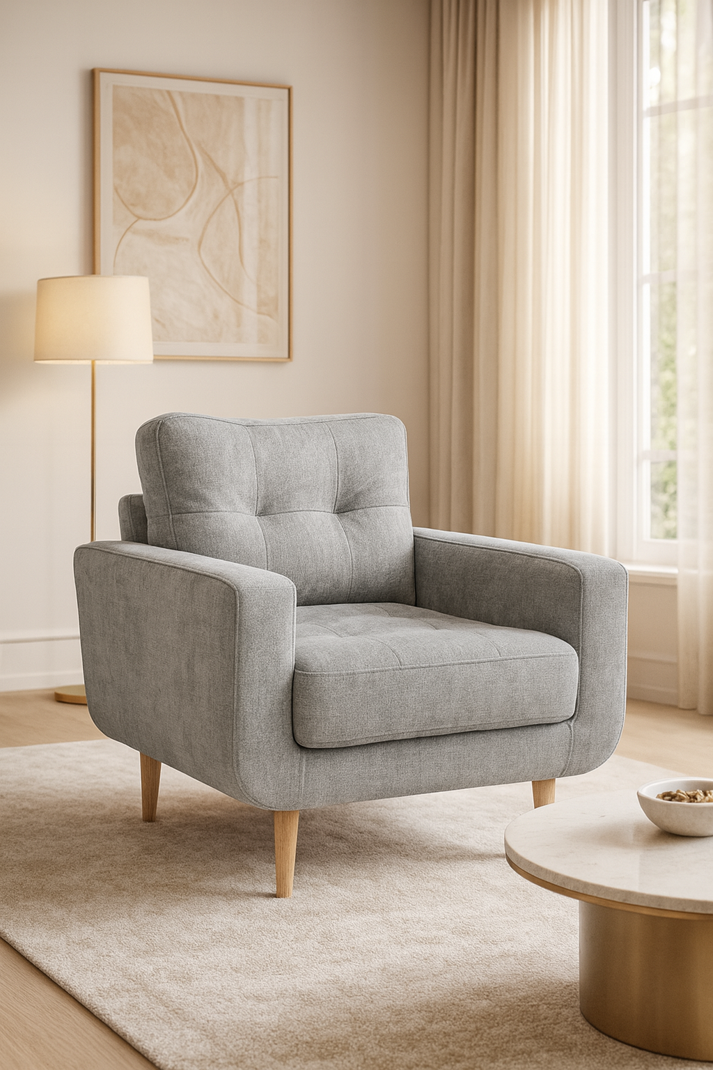Madison Sofa Grey Armchair