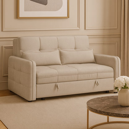 Marlow Sofabed Beige 2 Seater