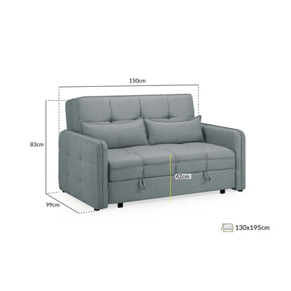Marlow Sofabed Grey 2 Seater