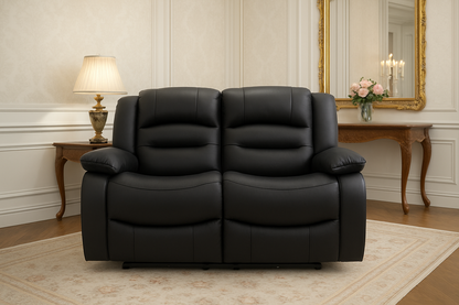 Maya Electric Recliner Sofa Black 2 Seater