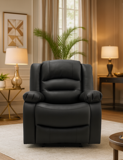Maya Electric Recliner Sofa Black Armchair