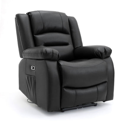 Maya Electric Recliner Sofa Black Armchair