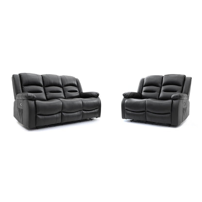 Maya Electric Recliner Sofa Grey 3+2 Set