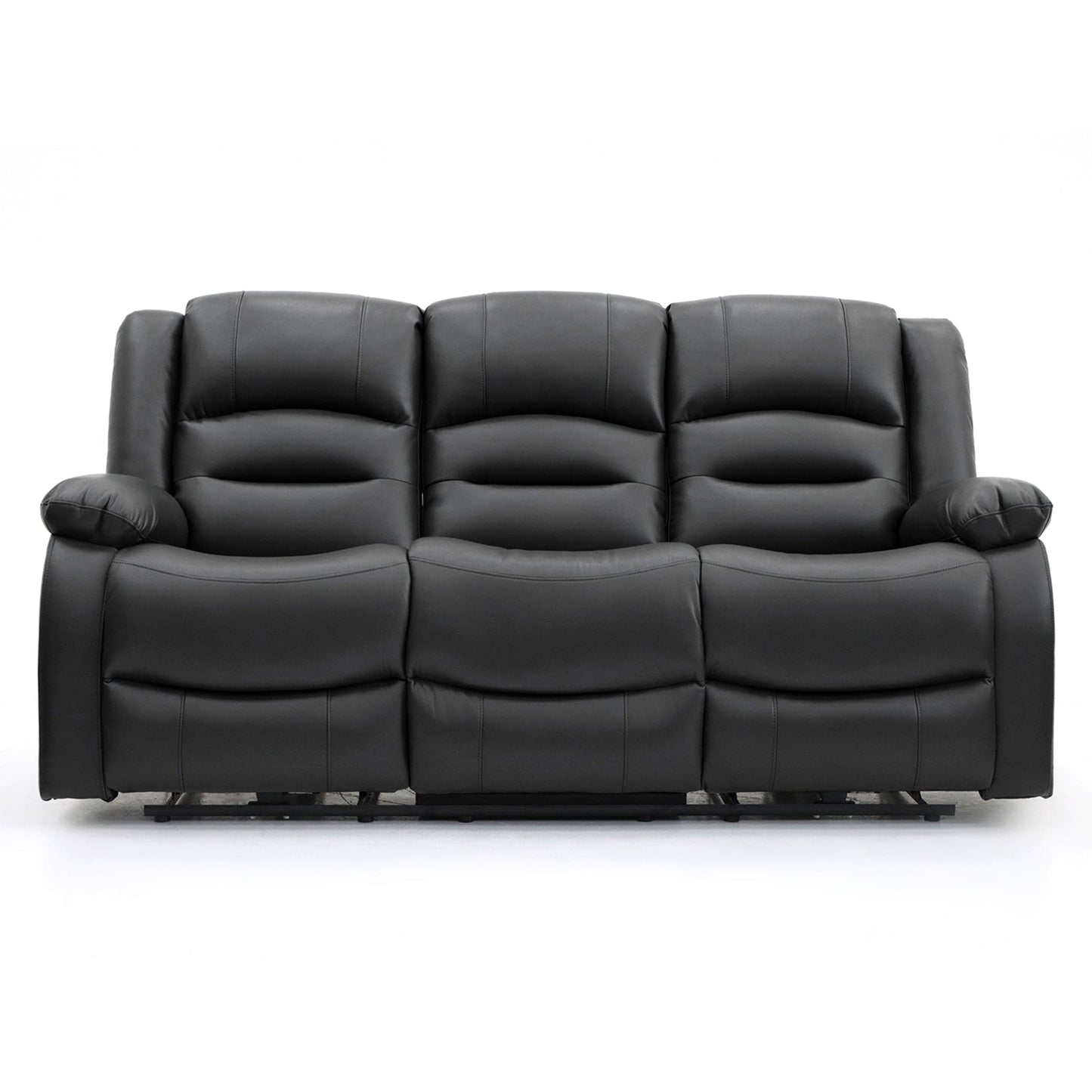 Maya Electric Recliner Sofa Black 3 Seater
