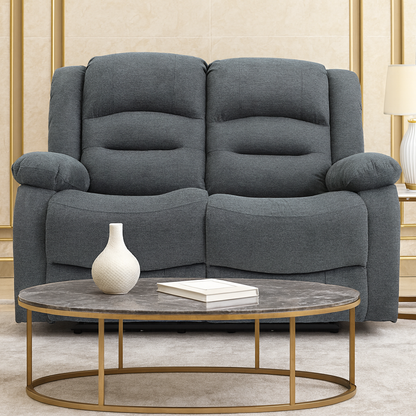 Maya Electric Recliner Sofa Grey Fabric 2 Seater