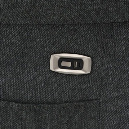 Maya Electric Recliner Sofa Grey Fabric Armchair