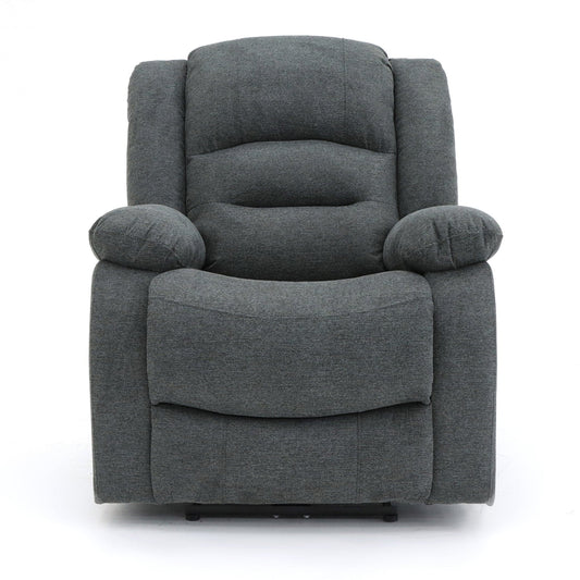 Maya Electric Recliner Sofa Grey Fabric Armchair