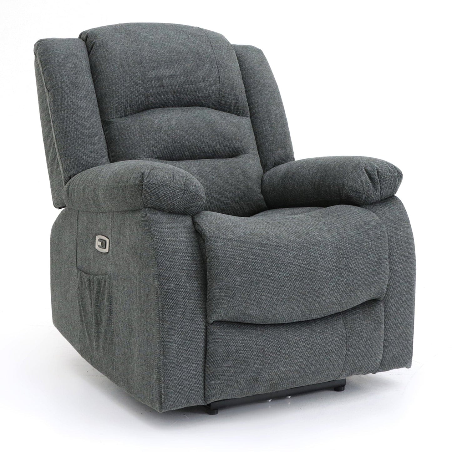 Maya Electric Recliner Sofa Grey Fabric Armchair