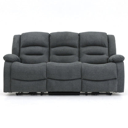Maya Electric Recliner Sofa Black 3 Seater