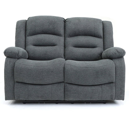 Maya Electric Recliner Sofa Grey Fabric 2 Seater