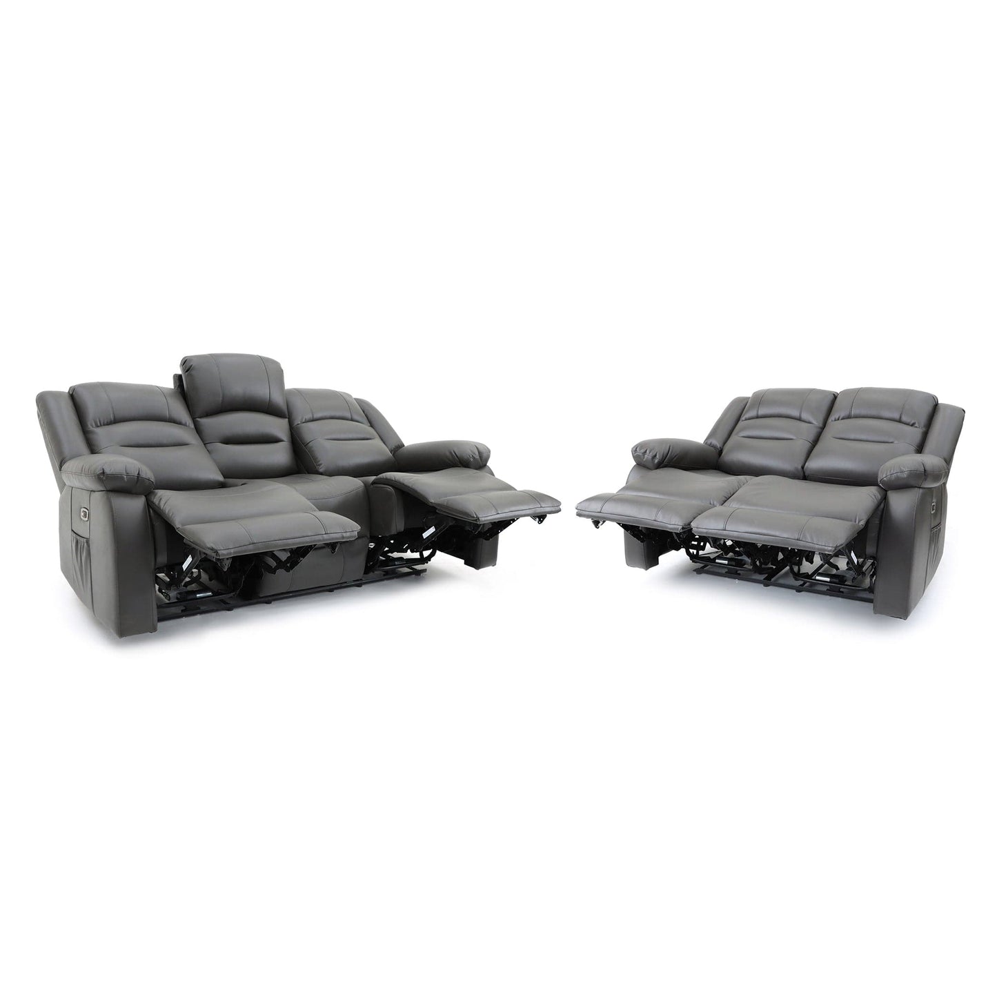 Maya Electric Recliner Sofa Grey 3+2 Set